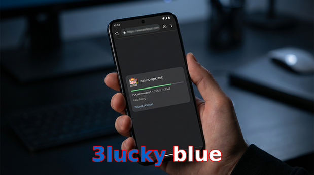 Main screen of 3Lucky Blue apk page for PK players