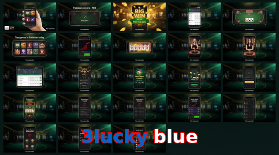 Main screen of 3Lucky Blue bet page for PK players