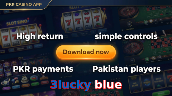 Main screen of 3Lucky Blue gamedownload page for PK players