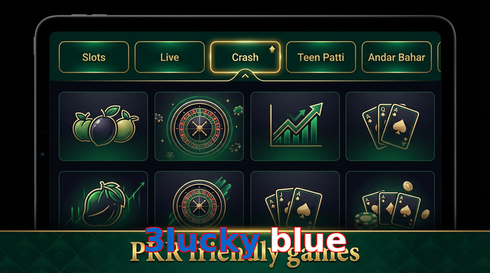 Game list for 3Lucky Blue games section