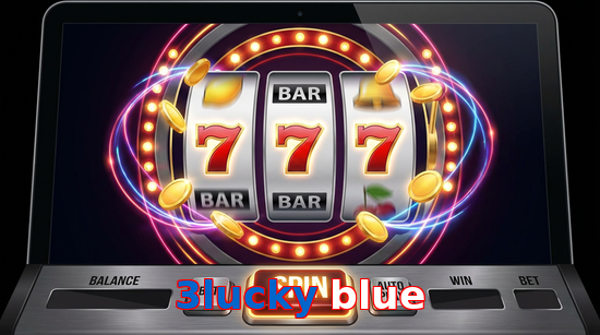 Main screen of 3Lucky Blue slots page for PK players